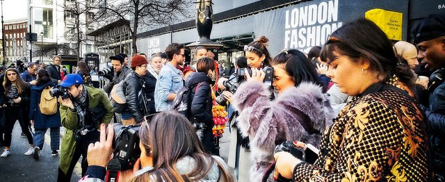 Photographers at London Fashion Week