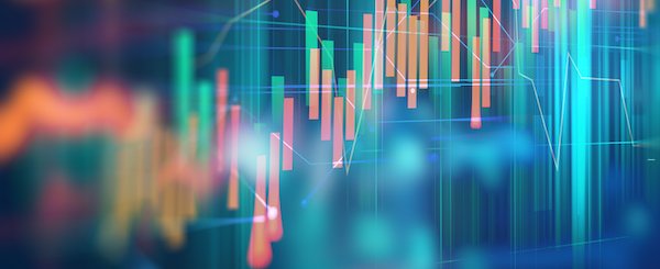 technical financial graph on technology abstract background