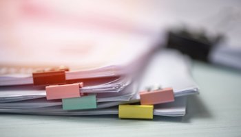 paper with paperclips