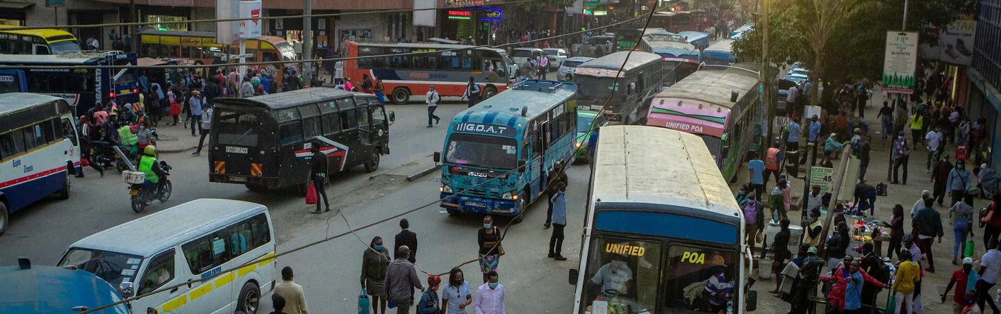 Copy of People walk on a street in Nairobi town