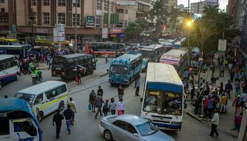 Copy of People walk on a street in Nairobi town