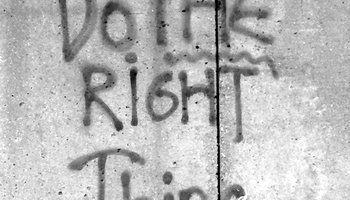 Do the right thing - graffiti image