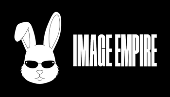 Black & white graphic of rabbit in glasses