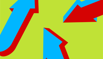 blue/red 3D arrows