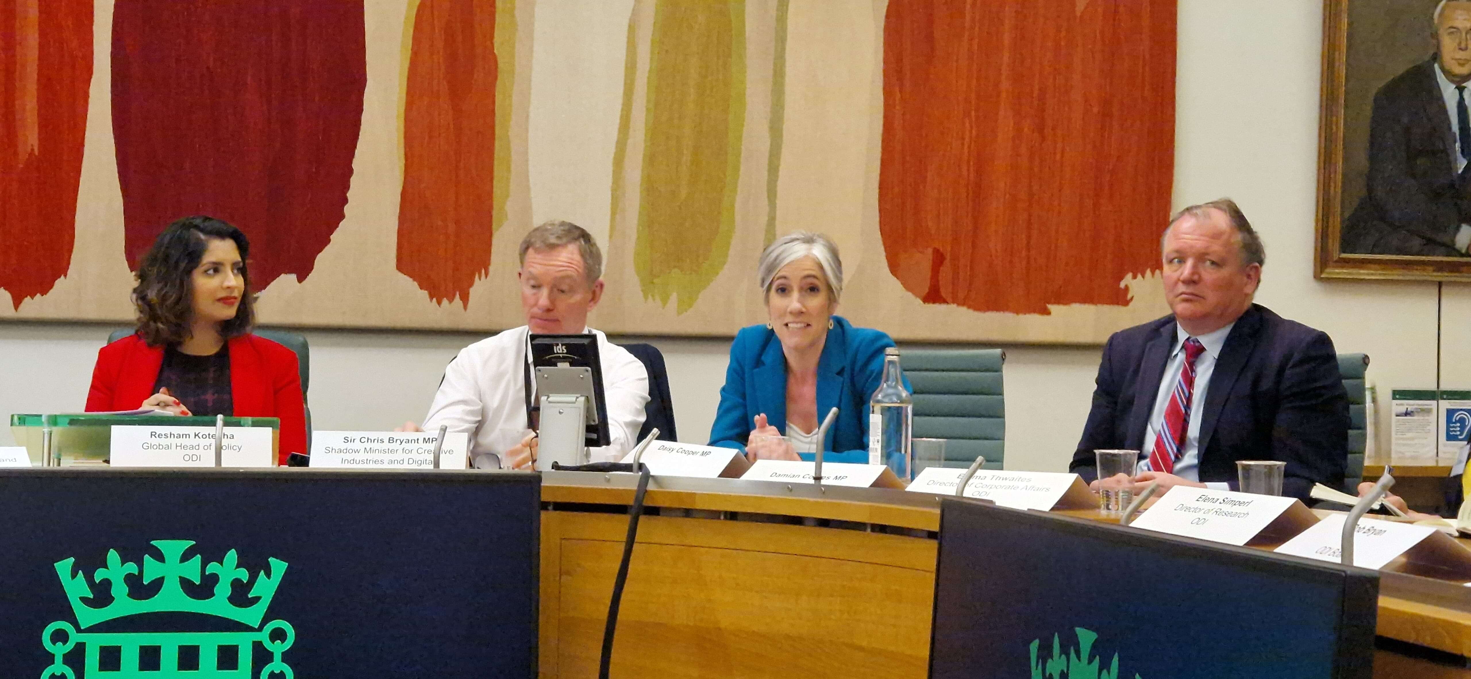 Daisy Cooper MP speaks at the ODI's manifesto launch in Westminster