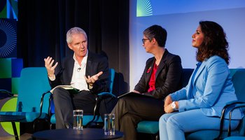 Sir Nigel Shadbolt at the AI Fringe. Photo: Sam Frost Photography