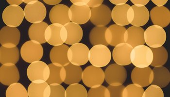 blurry gold dots