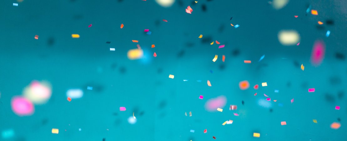 petals, blue background, abstract