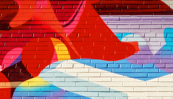 Brick wall - abstract paint