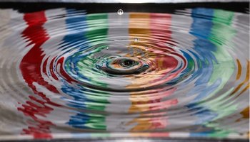 water drop rainbow