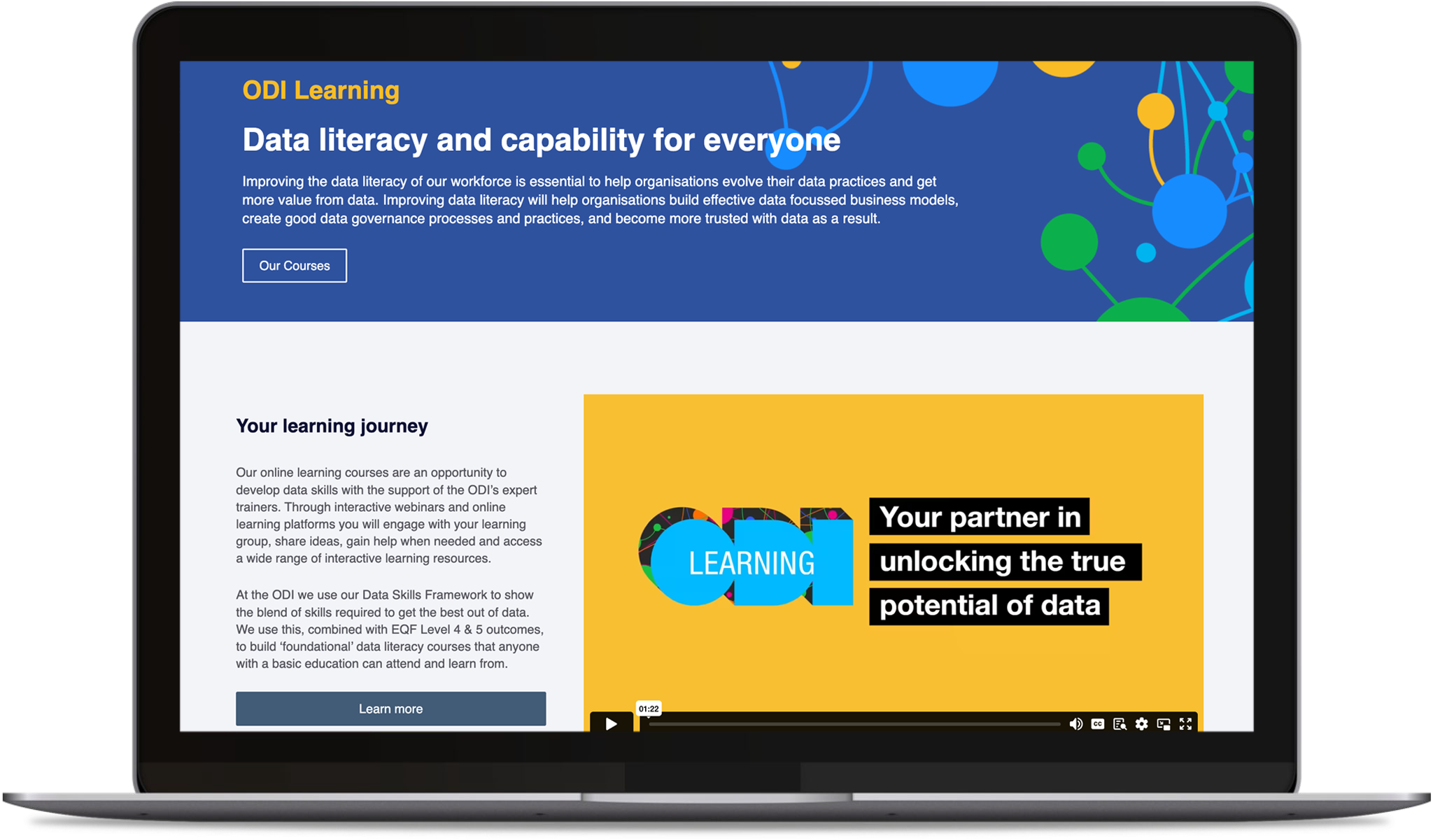 ODI Learning microsite