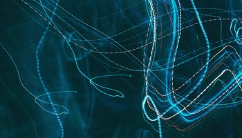 black neon lines, abstract image