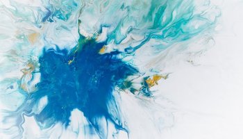 blue paint splurge