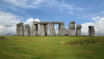 Stonehenge against blue sky