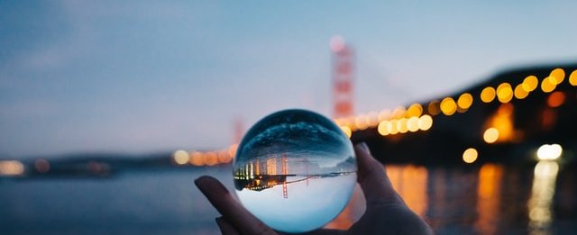 City night lights crystal prism ball