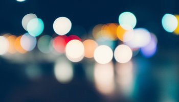 Photo of blurred lights