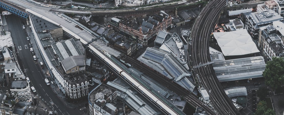 View of London from above