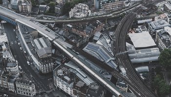 View of London from above
