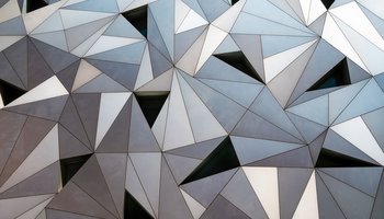Minimalist, geometric wall at the Museo ABC in Madrid