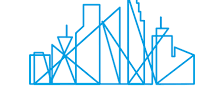 Line/geometric 2D diagram of city