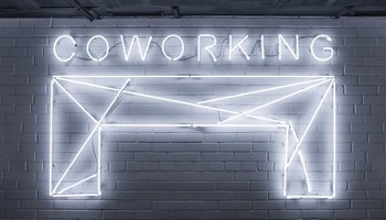 coworking neon light